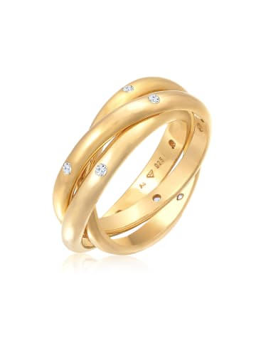 Elli Ring 925 Sterling Silber Twisted in Gold