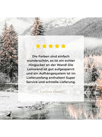 MuchoWow Leinwand bilder Gefrorener Fluss (BxH)