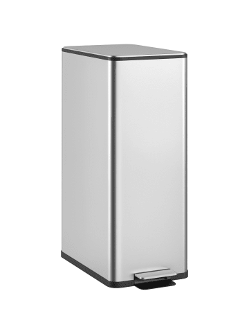 HOMCOM Mülleimer-21,5L x 37,2B x 57H cm-Silber