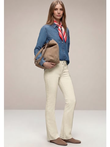 Street One Bootcut-Hose in ecru in Ecru Washed