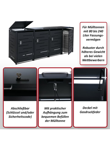 MCW 4er-Mülltonnenverkleidung E83b