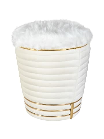 Kayoom Hocker Doric 325 in creme - gold