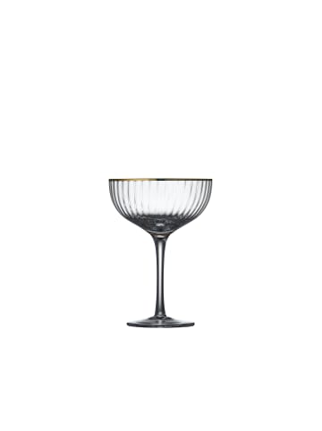 Lyngby Glas Cocktailglas Palermo Gold in Klar