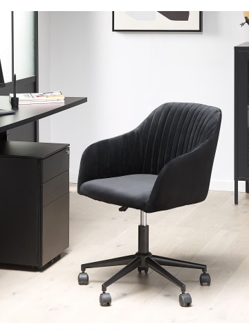 Beliani Bürostuhl VENICE in Schwarz - (W) 64 x (H) 89 x (L) 64 cm