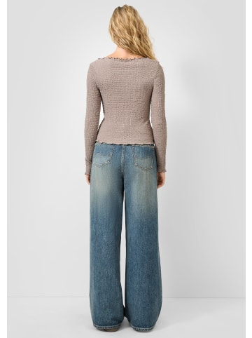 QS T-Shirt in 9625_hellbraun