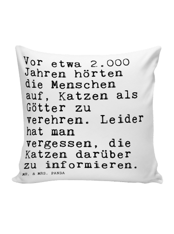 Mr. & Mrs. Panda Kopfkissen Vor etwa 2.000 Jahren... mit Spruch in Weiß