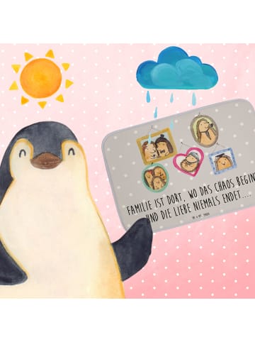 Mr. & Mrs. Panda Badvorleger Igel Familie mit Spruch in Grau Pastell