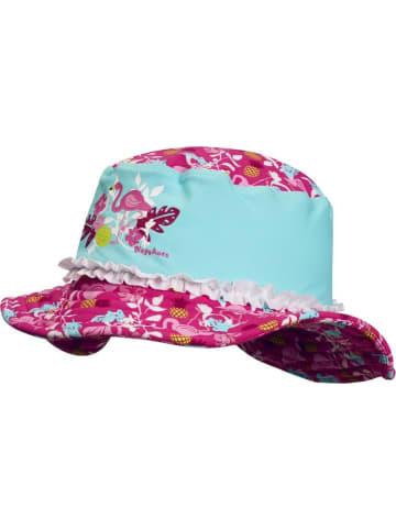 Playshoes Kinder Hut "UV-Schutz Sonnenhut Flamingo" in Türkis