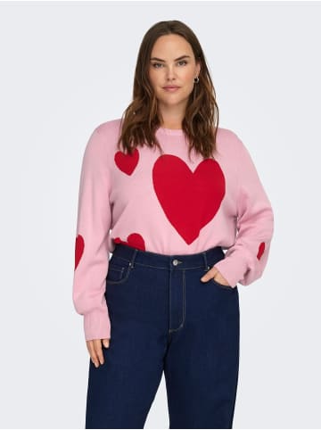 ONLY Carmakoma Strickpullover in Romance Rose 1