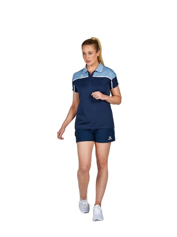 erima Damen Change By Erima Poloshirt in new navy/faded denim/weiß