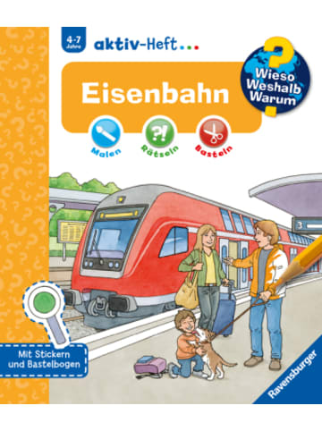 Ravensburger Verlag GmbH Buch - Wieso? Weshalb? Warum? aktiv-Heft - Eisenbahn