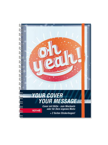 ROTH Mood Timer "Oh Yeah" mit Wechselcover und Stickerbogen in Bunt