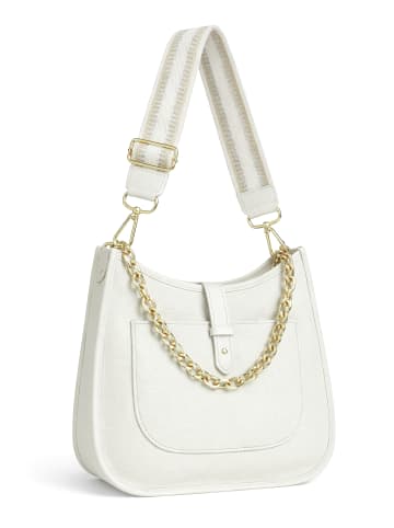 collezione alessandro Schultertasche " München " in weiß