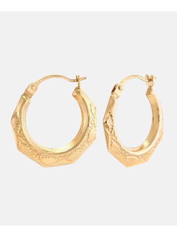 Vanlere Creolen aus 375 Gelbgold