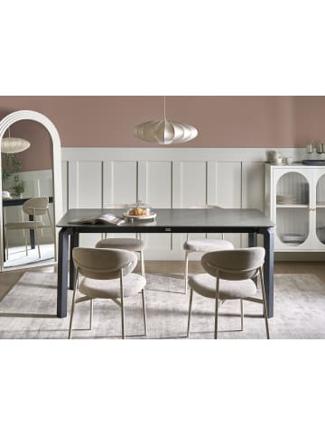 Beliani Esszimmertisch FELETTO in Schwarz - (W) 90 x (H) 76 x (L) 180 cm