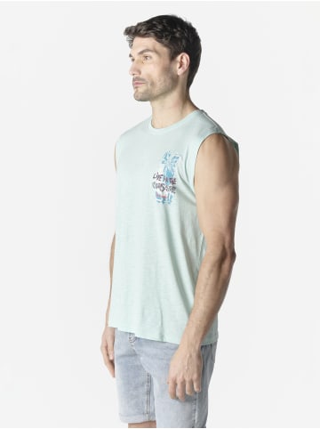 KOROSHI Baumwoll boxdruck-emb sommer in Verder agua / wassergrÃ¼n