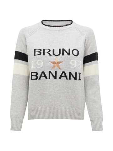 Bruno Banani Strickpullover HOLMES in Hellgrau / Melange