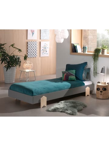 58 aufm Kessel STAPELBETT Karlene 204x28x94 aus MDF in Grau