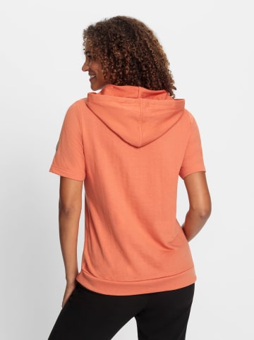 WITT WEIDEN Sweatshirt in papaya-dunkelblau-bedruckt