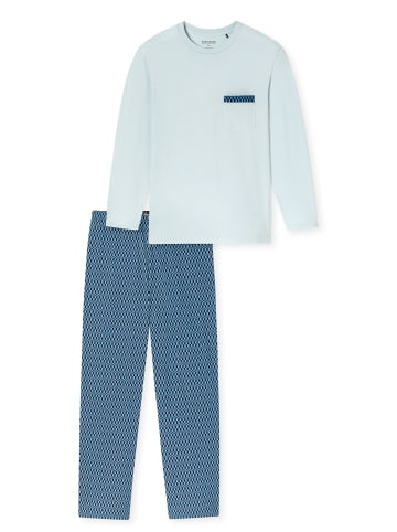 Schiesser Schlafanzug Comfort Nightwear in Hellblau