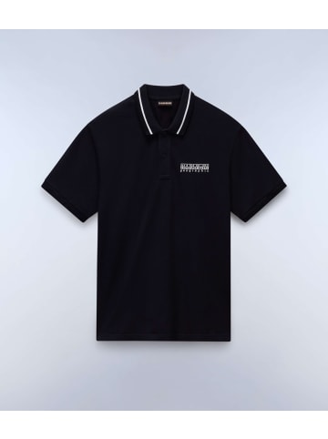 Napapijri Polo "E-Murlo Ss" in Schwarz