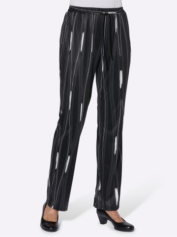 WITT WEIDEN Jerseyhose in schwarz-gewellt