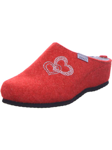 Tofee Pantoffel in rot