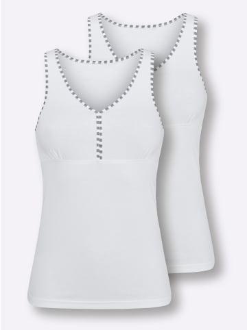 WITT WEIDEN BH-Hemd ohne Bügel in weiß