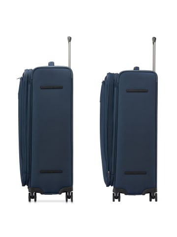 Roncato City 3.0 4 Rollen Trolley L 77 cm mit Dehnfalte blau