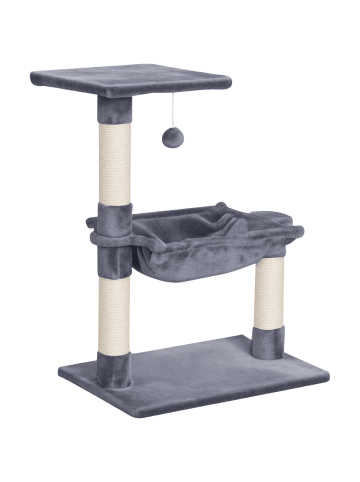 Pawhut Kratzbaum Grau L50 x B36 x H70 cm