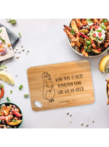 Mr. & Mrs. Panda Holzbrett Wenn Papa es nicht reparieren kann, s... in Braun