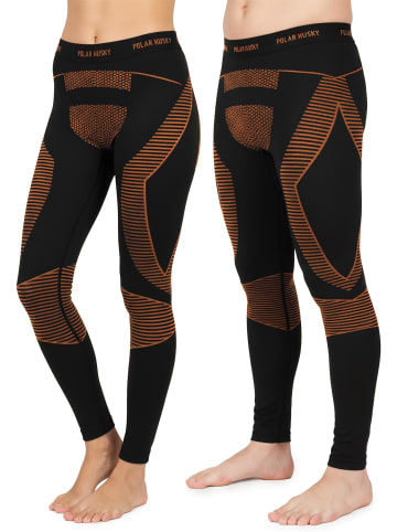 Polar Husky 1x Lange Thermounterhose Unisex Super Active Ride in Orange