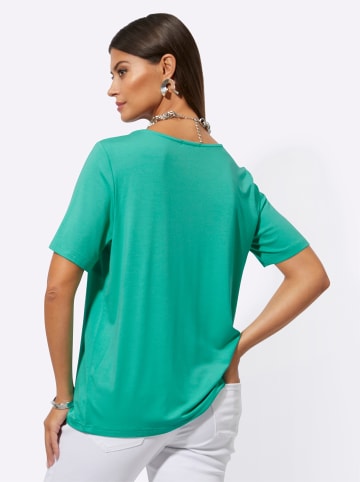 creation L Shirt in blaugrün