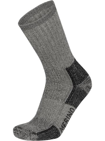 normani 1 Paar 100% Merino Wollsocken Wandersocken in Grau