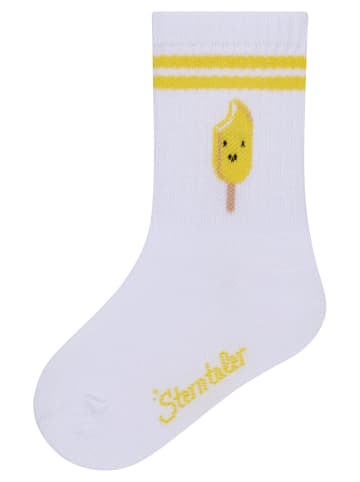 Sterntaler Socken Eis am Stiel in weiß