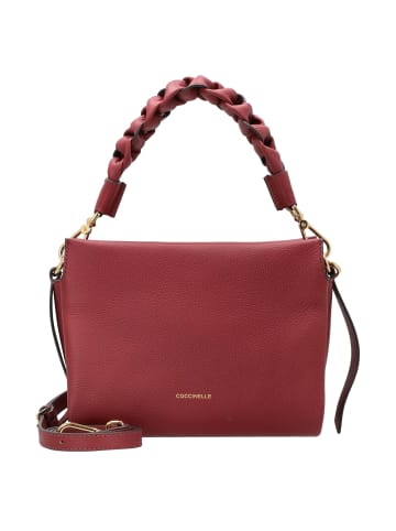 COCCINELLE Boheme Grana Double - Henkeltasche S 23 cm (cognac, noir) in ribes/prune