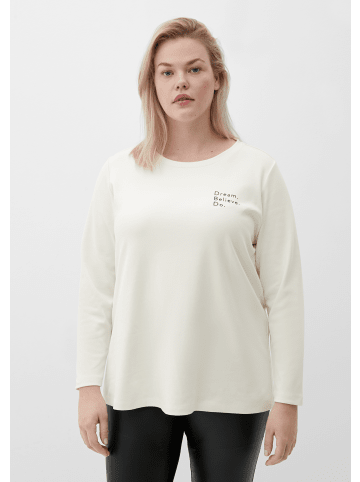 TRIANGLE T-Shirt langarm in Creme