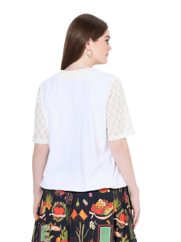 Ulla Popken Shirt in schneeweiß