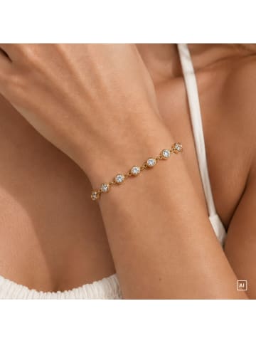 Steel_Art Armband mit Steinen Damen Rosalie goldfarben in goldfarben
