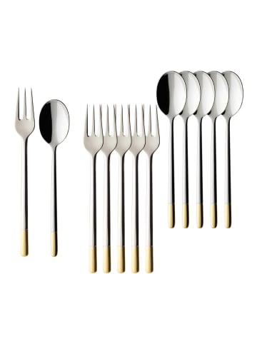 Villeroy & Boch 12er Set Kaffeebesteck Bundle Ella edelstahl in edelstahl