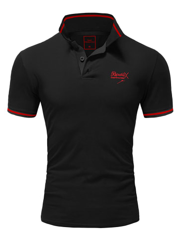 REPUBLIX Poloshirt GABRIEL in Schwarz/Rot