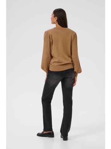 Kaffe Strickpullover KAlone Regular fit in Toasted Coconut Melange