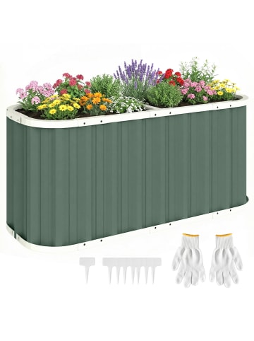 Outsunny Hochbeet in Grün 136L x 53B x 61H cm