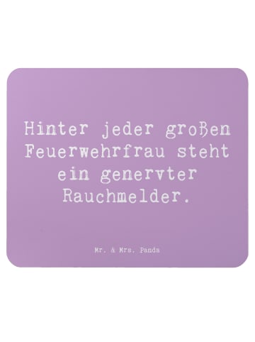 Mr. & Mrs. Panda Mauspad Spruch Feuerwehrfrau Humor mit Spruch in Lavendeltraum