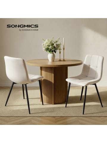 VASAGLE 4er-Set: Esszimmerstuhl Tyra in Beige - (B)43 x (H)82 x (T)51 cm