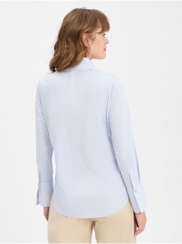 Hemdbluse in hellblau weiß