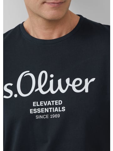 s.Oliver T-Shirt kurzarm in Blau