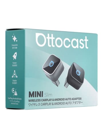 Ottocast Mini Cube T2 Kabelloser CarPlay Adapter