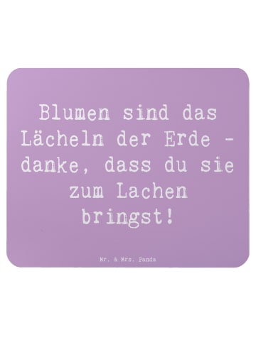 Mr. & Mrs. Panda Maus Pad Spruch Florist Erde Lächeln mit Spruch in Lavendeltraum