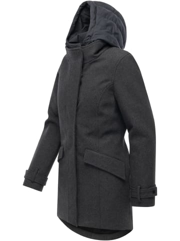 ragwear Wintermantel Petuja Felt YOUMODO in Dark Grey